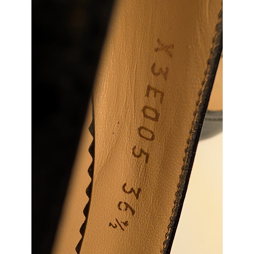 Emporio Armani Black Leather Platform Pumps - Made in Italy - 36.5 (US 6.5) - Picture 11 of 11